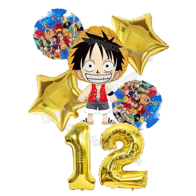 10Pcs/Lot One Piece Balloons Luffy Chopper Balloon Birthday