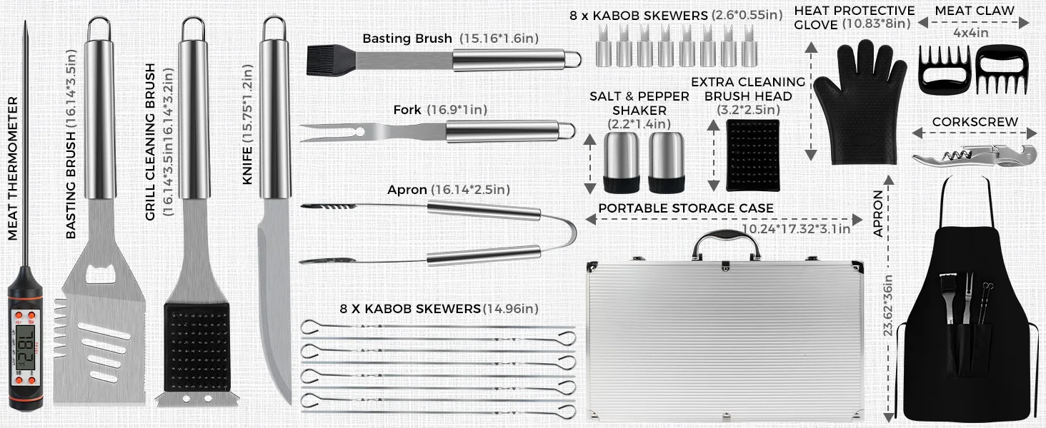 grill utensils set