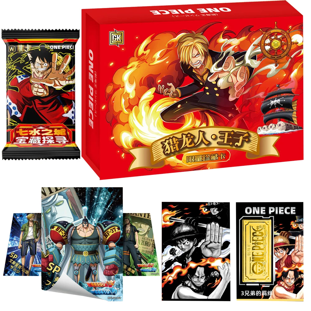One Piece Rufy Usopp Nami Zoro Character Plot Limited Rare Cards One Piece Prezioso Collector Box Anime Cartoon Regali Festivi