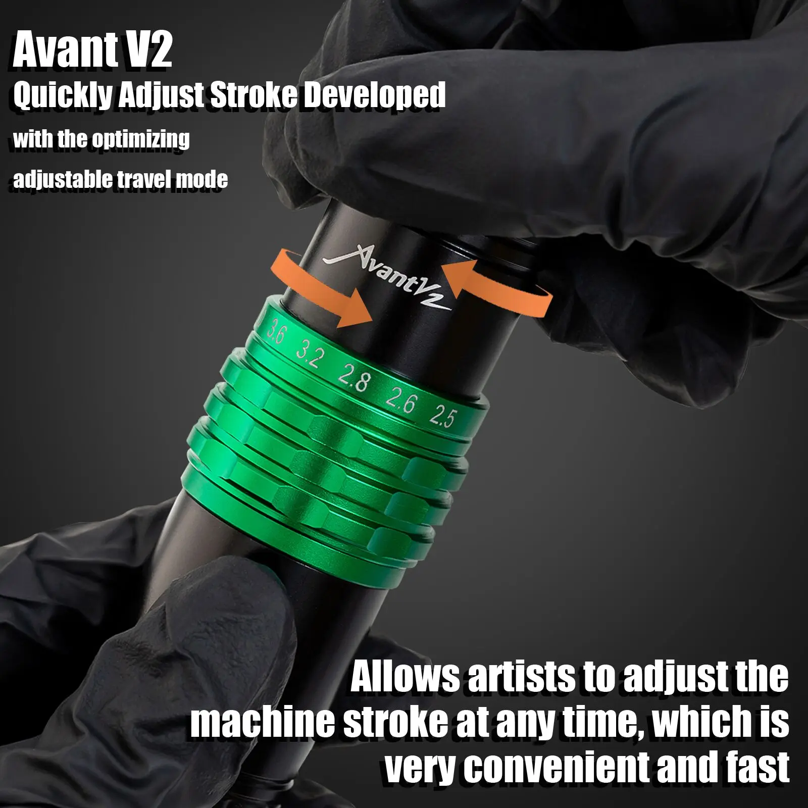 Ez Avant V2 Adjustable Stroke Pen-style Tattoo Machine 6