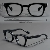 A set of 2 vintage round and square reading glasses, suitable for both men and women, designed to assist with presbyopia 3