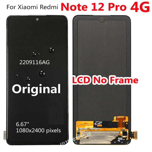 6.67''Original For Xiaomi Redmi Note 12 4G LCD Display Screen Touch Panel  Digitizer Replacement Parts For Xiaomi Redmi Note12 5G - AliExpress