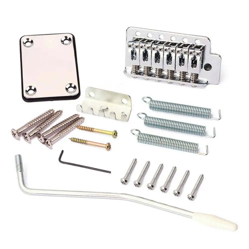 Electric Guitar Electric Guitar Kit Replacement Electric Guitar Tremolo Bridge Neck Plate Kit Stratocaster