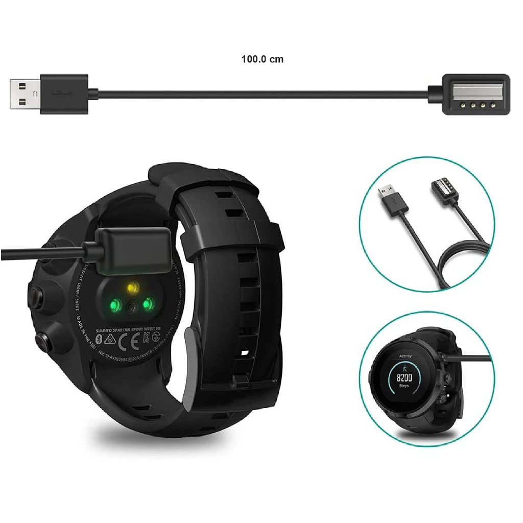 Universal USB Charging Dock for Suunto Smartwatches - Premium Charger Accessory
