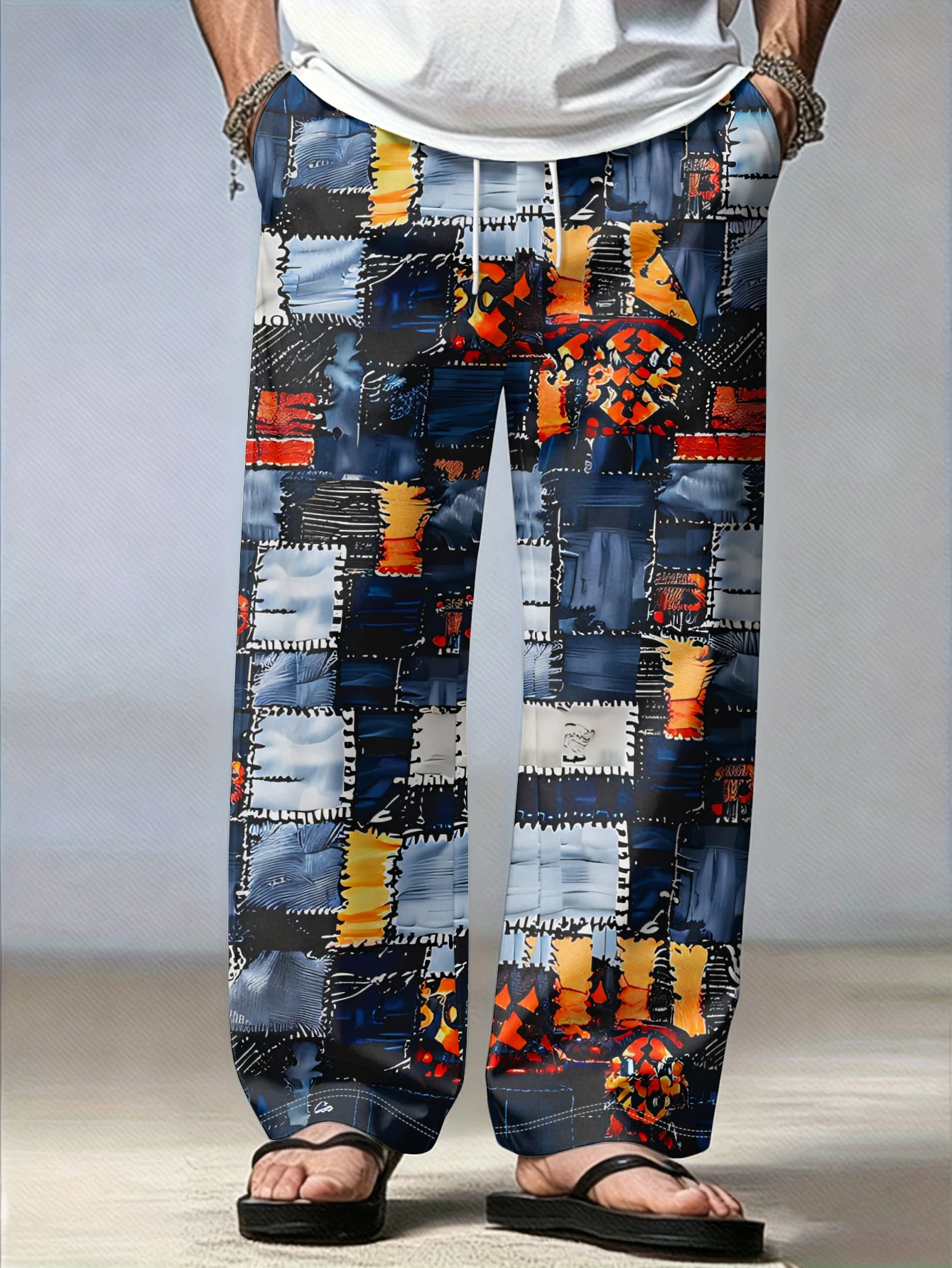 2026 Sommer Herren Trendige Hosen im Bohemian Hawaiian Urlaubsstil Bedruckte Schnelltrocknende Lässige Outdoor-Sport-Loose-Fit-Hosen