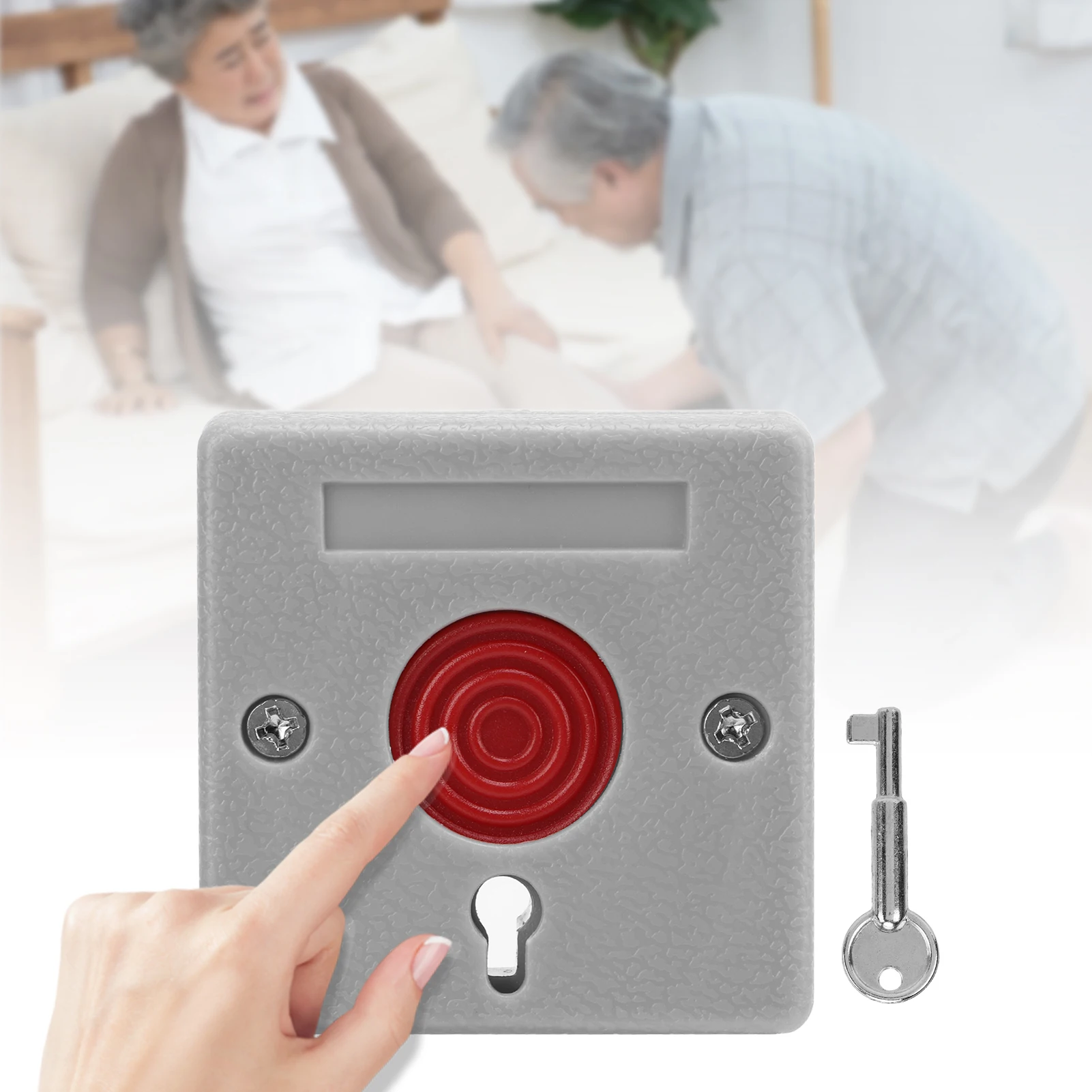 Medical alert button emergency alarm button Button Alarm Emergency Button Outdoor Alarm Panic ABS Anti Theft Emergency Equipment for Nursing Homes Banks