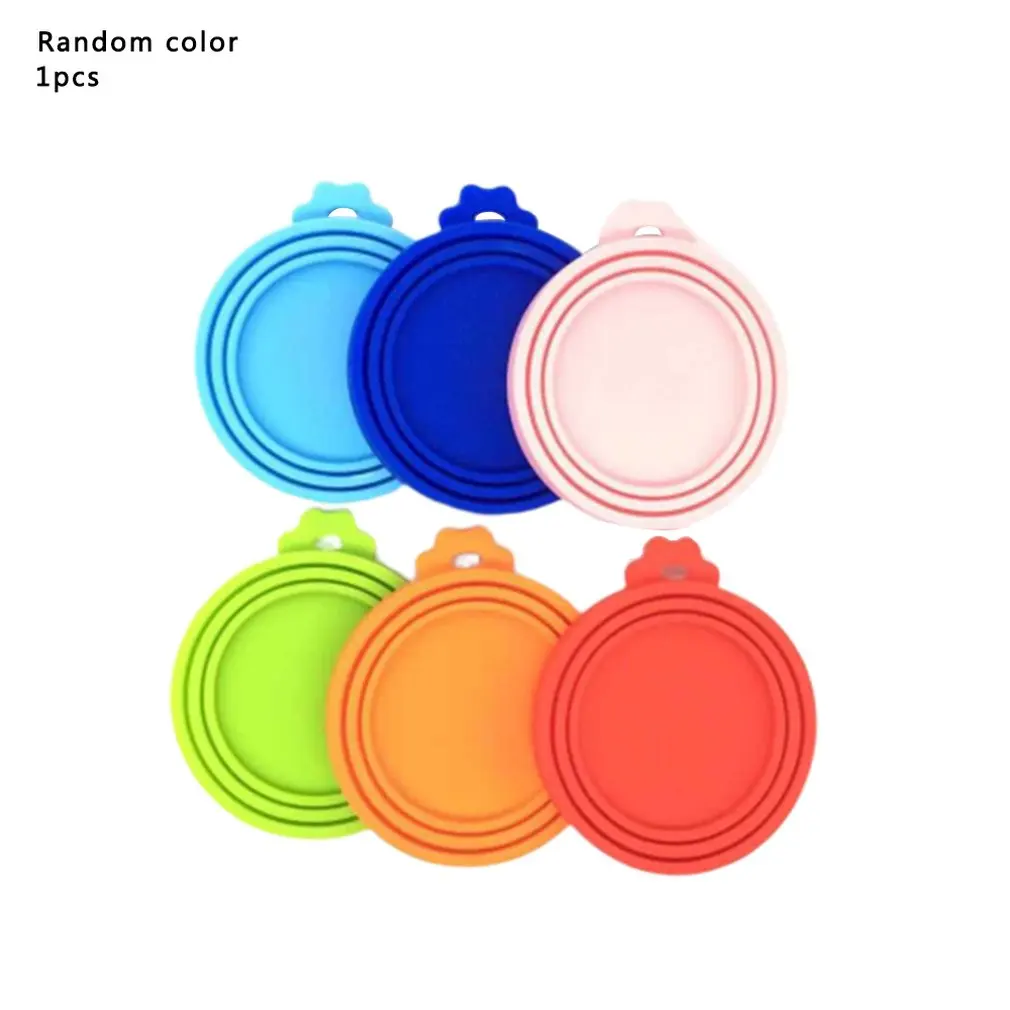 

Pet Silicone Canned Lid Sealed Feeders Food Can Lid For Puppy Dog Cat Storage Cap Reusable Cover Lid Health Pet Daily Supplies