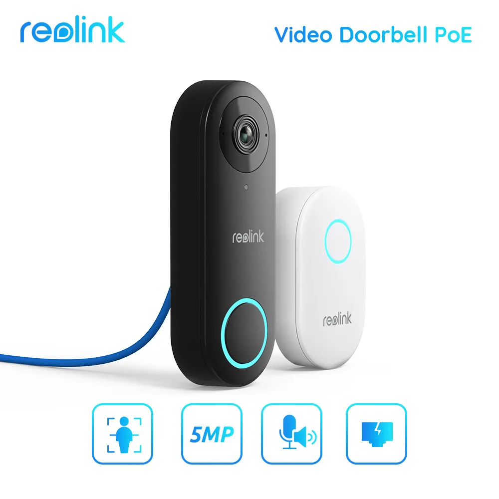 Reolink 2K+ Video Doorbell WiFi & PoE Smart Outdoor Home Video Intercom  Human Detection Wired Door Bell with Chime Support Alexa - AliExpress