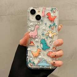 Adorable Cartoon Dinosaur Phone Case - Stylish Protective Cover with Animal Design - iPhone 12 Pro (1)