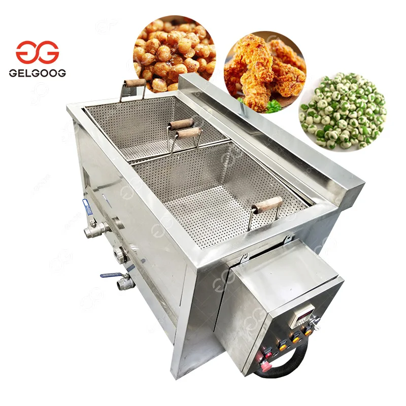 easy operation chicken chips 2 tank 4 basket used gas electric deep frying machine industrial fryer Easy Operation Chicken Chips 2 Tank 4 Basket Used Gas Electric Deep Frying Machine Industrial Fryer