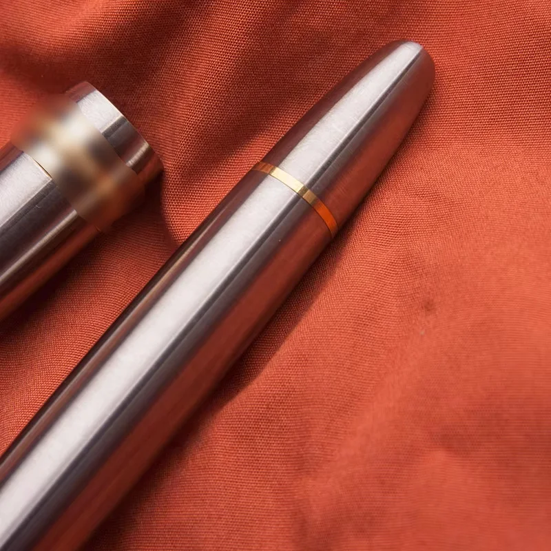 MAJOHN Ti-136 Metal Pison Vulpen Titaniumlegering EF/F/M 0.38/0.5/0.7mm Punt Inktpen Luxe Schrijft Kantoor Zakelijk_voghion.com