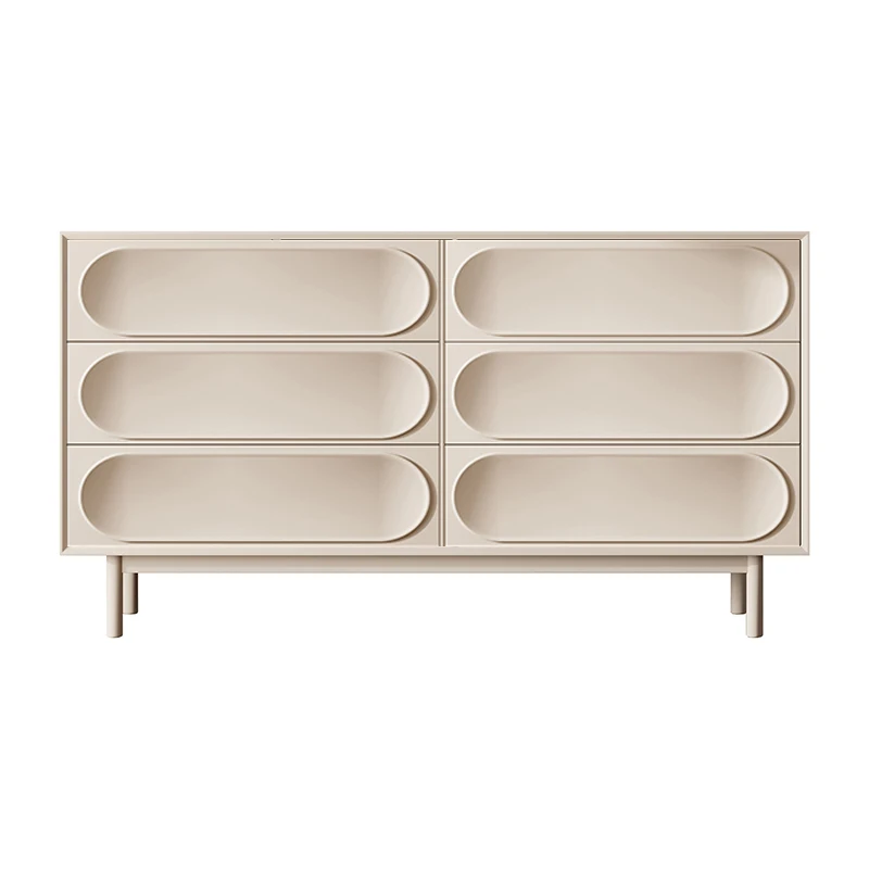 

Solid wood chest Nordic cream wind porch cabinet side cabinet bedroom bedside cabinet