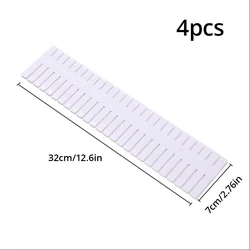 4-Piece Adjustable Pink Drawer Organizer Set (4pcs White)