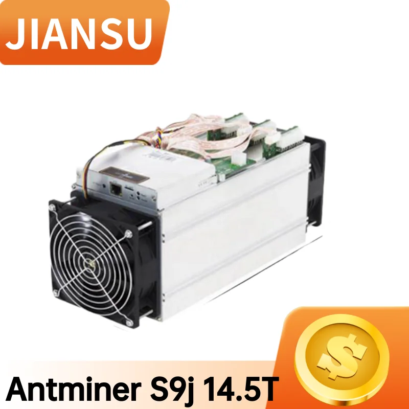 

Used AntMiner S9J 14.5T no PSU BTC BCH Miner Better Than S9 S9i 13.5T 14T