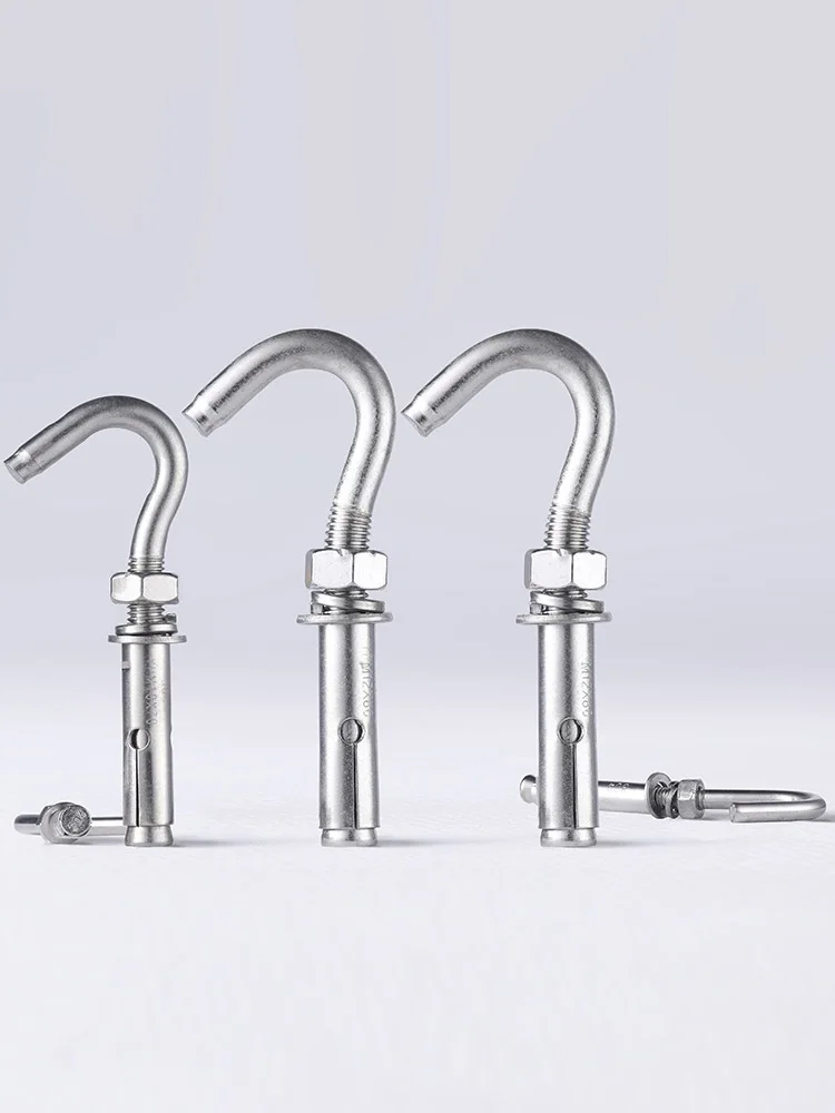 Description Picture 5 of item304 Stainless Steel Expansion Hooks Concrete Wall Closed Spring Opening Cup Anchor Bolt