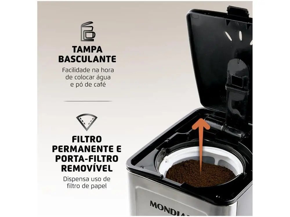 Cafeteira Elétrica Mondial Dolce Arome Digital - 220V 5