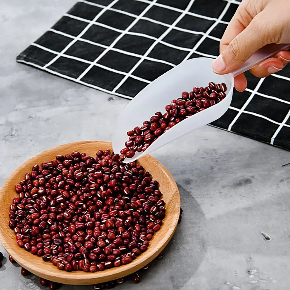 Mini Frosted Flour Scoop Kitchten Tool Plastic Rice Grains Shovel Ice Shovel Dessert Buffet Coffee Tea