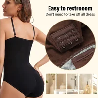 Body sculptant amincissant sans couture pour femme, rehausseur de fesses, lissant, à entrejambe ouvert, haute élasticité 3