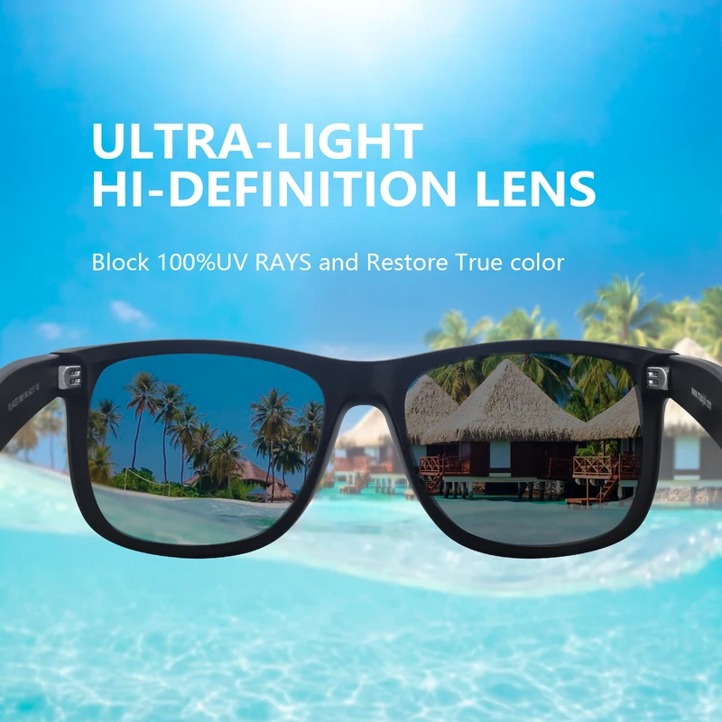 JULI Polarized Sunglasses Men Women,UV400 Protection Rectangular Sun Glasses ,Ideal for Driving Running Fishing Green/Pink  8806