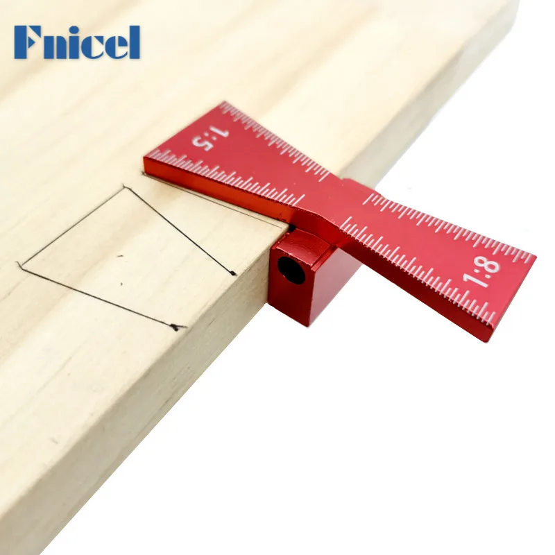 Woodworking Dovetail Jig Aluminum Alloy 1:5 1:8 Slopes Gauge Guide
