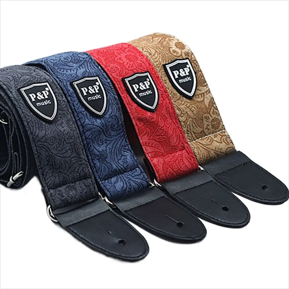 

Ремень для гитары в винтажном стиле, широкий ремешок из денима и хлопка для акустической гитары, регулируемый, аксессуары для электрогитары