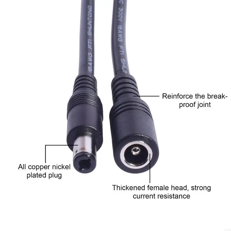 DC 6.3x3.0mm Male to Female Extension Cable Power Charger Cord for Laptops and Notebook Computer Support 120W Charging