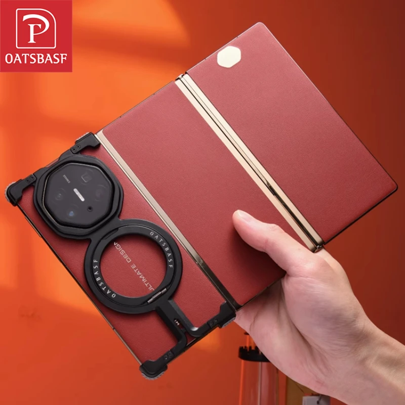 Oatsbasf 360° Rotatable Stand Magnetic Protective Phone Case - Aluminum Alloy Slim Design