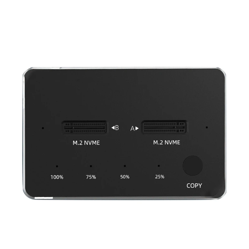 

for M.2 NVME USB 3.1 Hard Disk Enclosure Dual Bay Disk Base Super Fast Duplicator Enclosure for 2242--60-80-22110