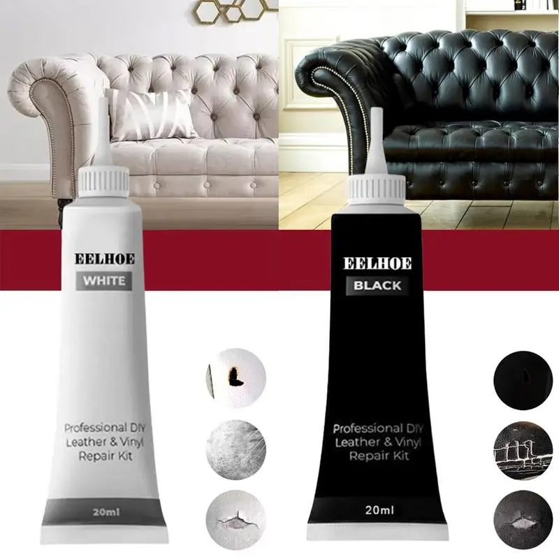 

40ml Leather Repair Cream Kit Color Restore Tools for Leather Car Seat Bag Sofa Scratch Cracks Rips