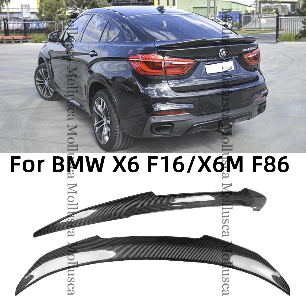 

For BMW X6 F16&X6M F86 PSM Style Carbon fiber Rear Spoiler Trunk wing 2014-2019 FRP honeycomb Forged