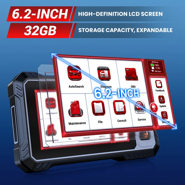 ANCEL FX6100 OBD2オートスキャナー 全システム診断 双方向通信 CAN FD