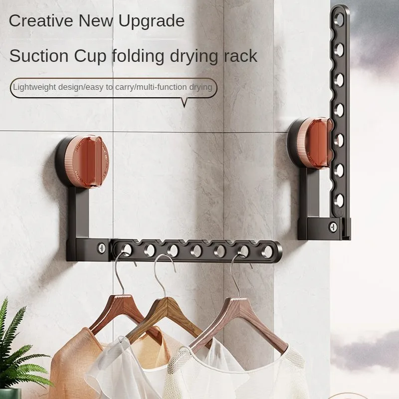 Clothes Drying Rack Adjustable Angle Clothes Hanger Wall-mounted Coat Dryer Collapsible Clothing Organizer Large Loading-bearing