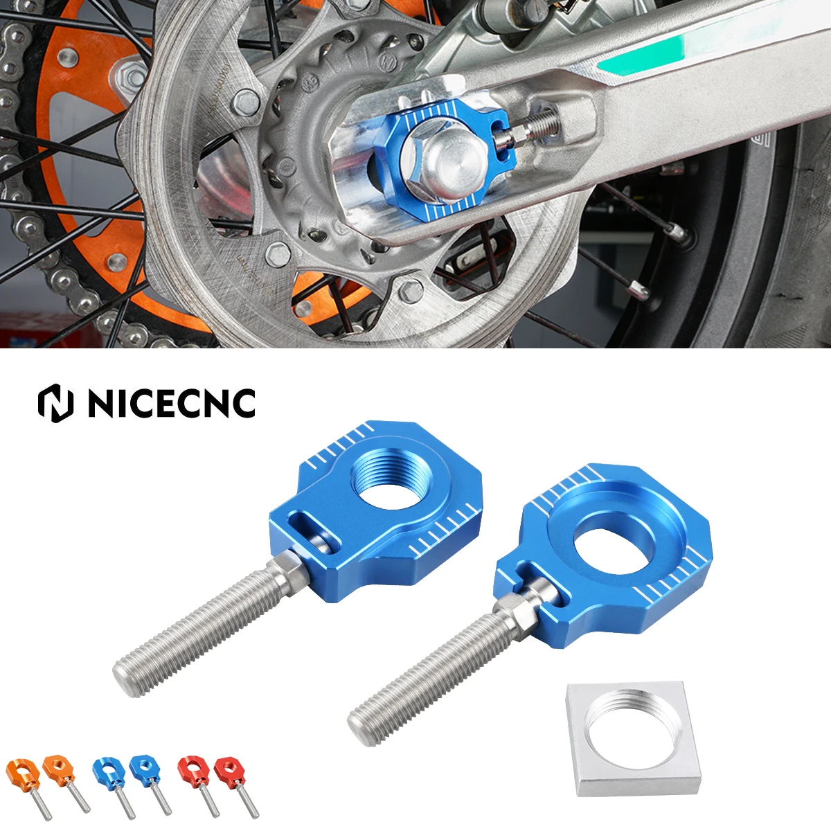NICECNCRearAxleBlocksChainAdjusterForHusqvarnaTCTEFCFETX85