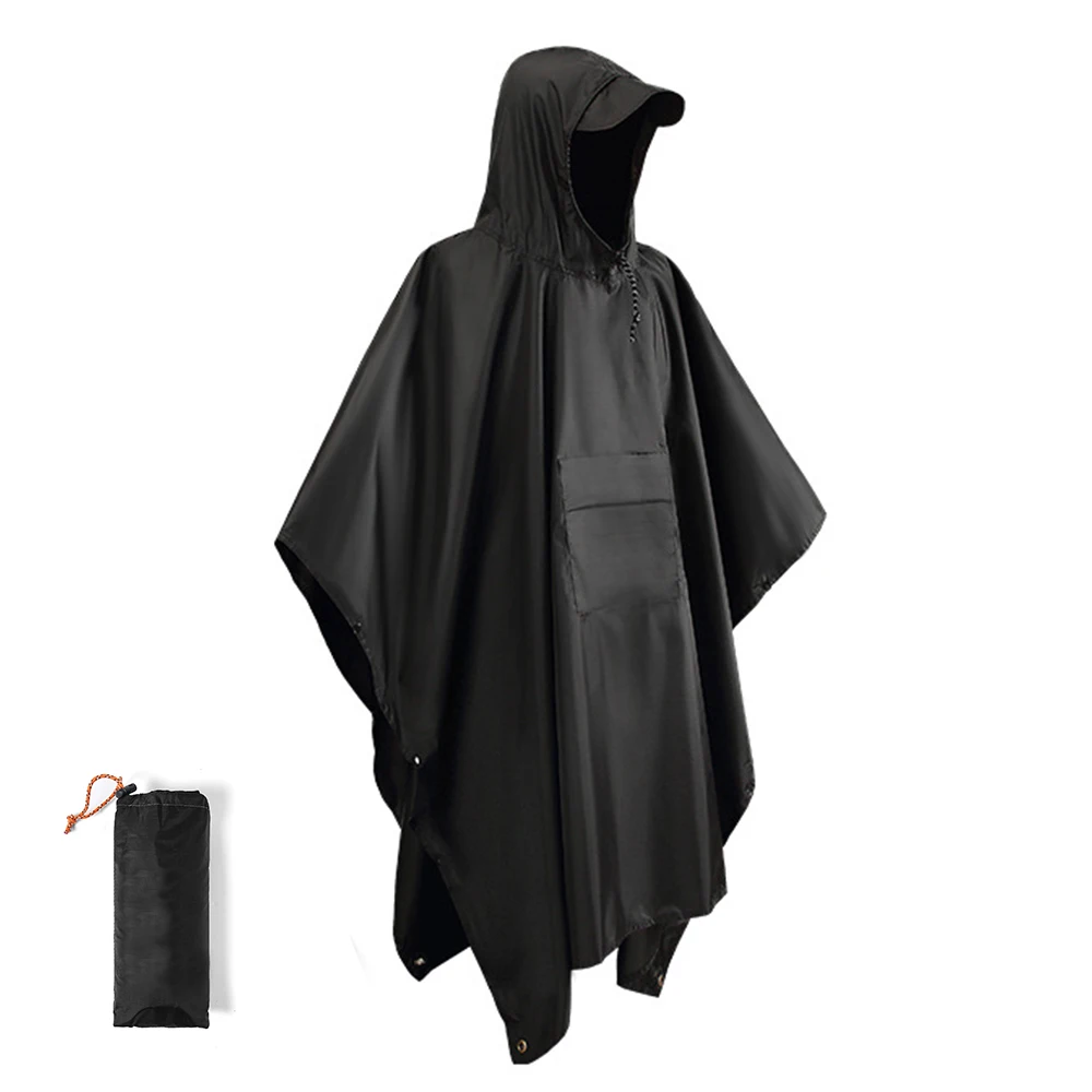 3 In 1 Outdoor Military Raincoat Poncho for Men Women