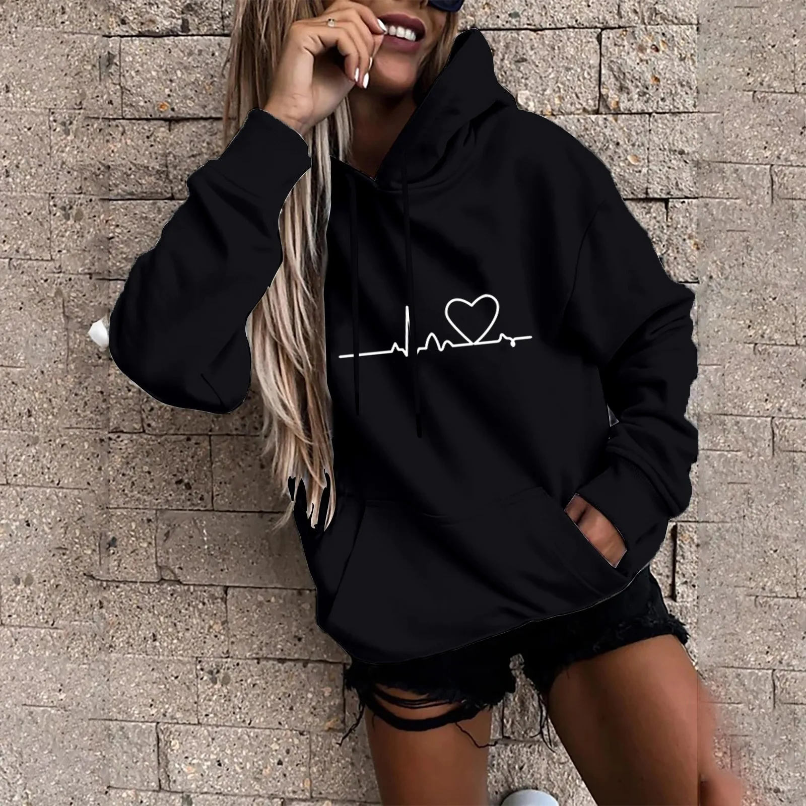 HOODIE OVERSIZE MUJER  LOVE