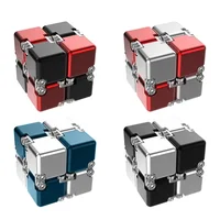 Fashion Metal Infinite Magic Cube New Unique Upgraded Disassembled Assembled Developing Intelligence Decompression Toy 2