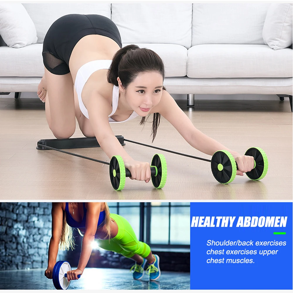 Ab Roller for Abs Workout Multifunctional Thicker Ab Roller Wheel Exercise Equipment abdominal wheel abdominal fitness instrument abdominal workout aids