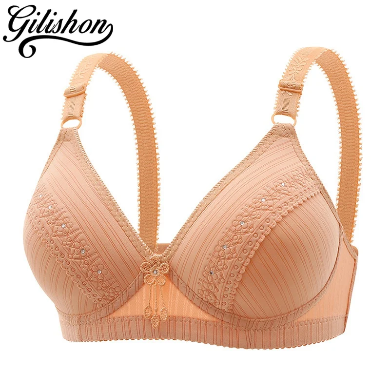 

Women's Underwear Cotton Soft Bra Girls 36-44 A B Cup Brassiere Seamless Comfortable Lingerie Wireless Thin Push Up Bralette Top