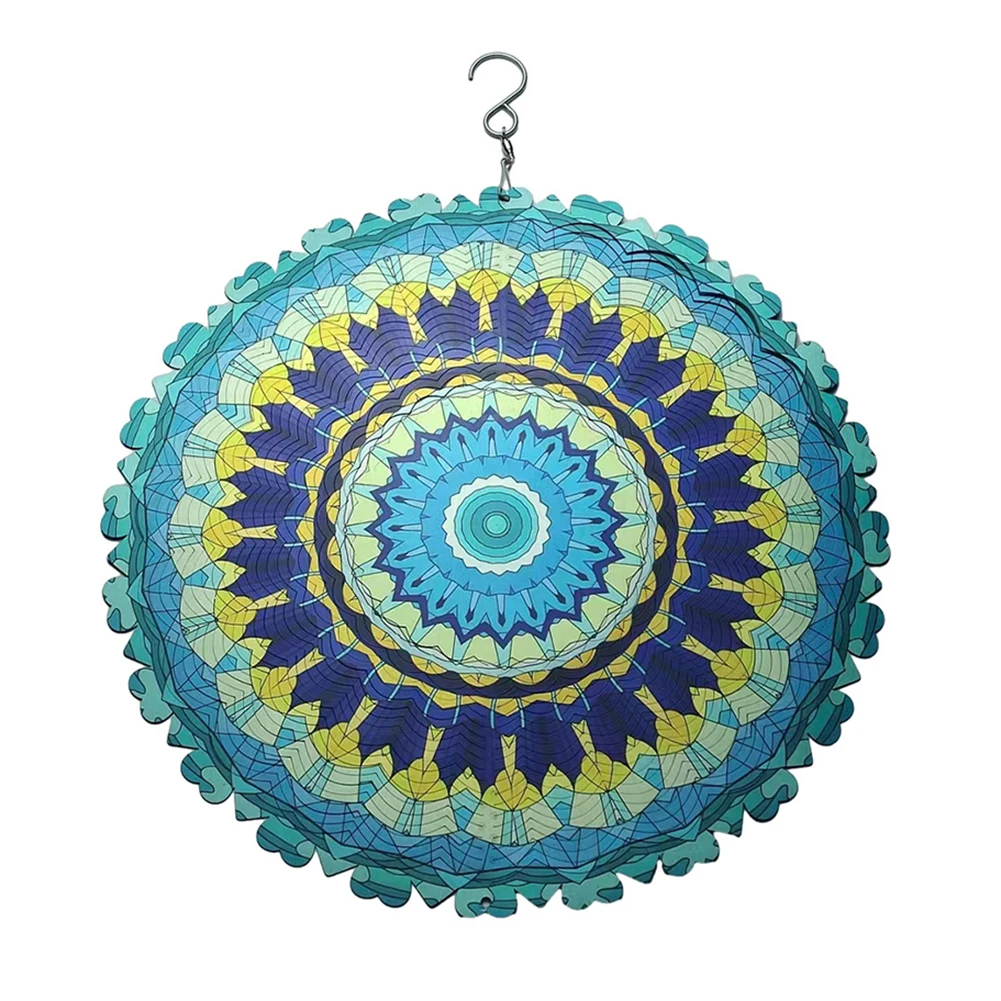 

Garden Decor Wind Spinners 1 Piece 30*30cm Decorative Wind Catcher High-quality Mandala Wind Spinner Brand-New