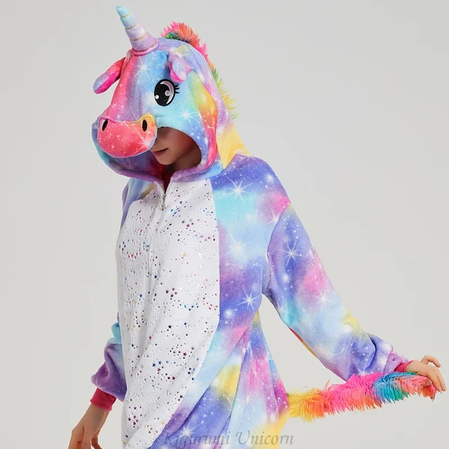 Rainbow Unicorn Unisex Flannel Hoodie Pajamas Costume  Sleepwear women  pajamas, Pajamas women, Unicorn onesie pajamas