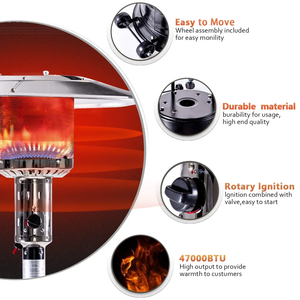 Outdoor Patio Propane Heater 3