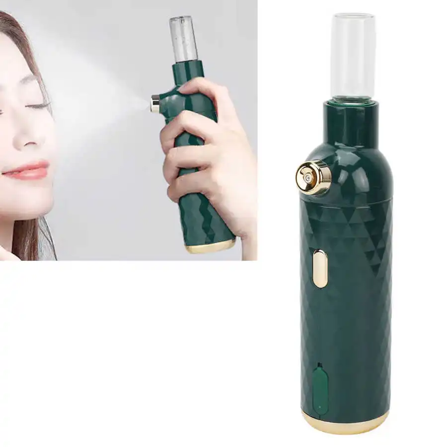 Facial Airbrush Air Compressor Kit Nano Sprayer Water Oxygen Injector