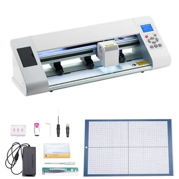 SucceBuy Cutting Machine Automatic Edge Detection Vinyl Cutter w/Design Software and Materials Compatible w/Multiple File Format 1