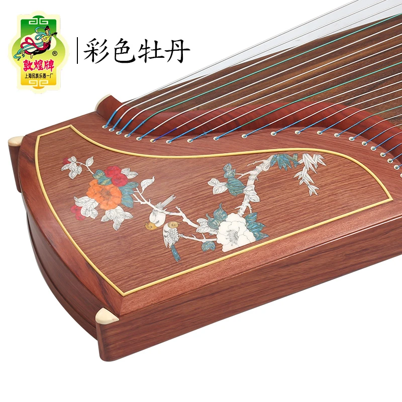 DunHuang GuZheng 694L Chinese 21 strings Zither 5 pattern for Musical Instrument