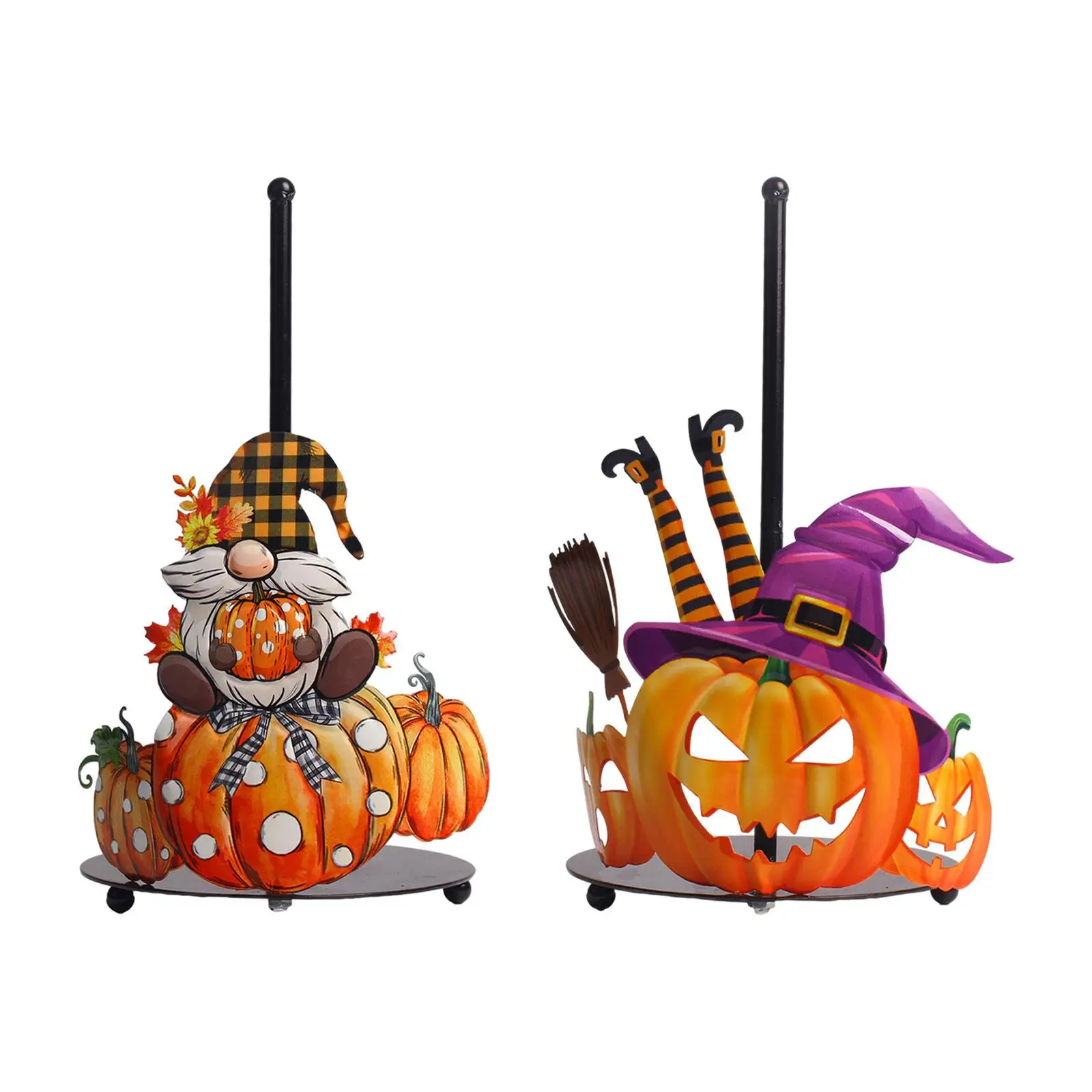 

Halloween Paper Towel Holder Tissue Roll Dispenser for Living Room Kitchen