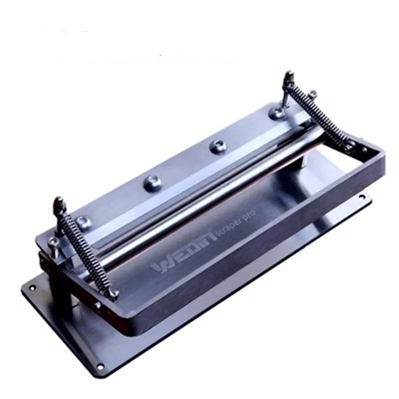 가죽 박피 기계 DIY 가죽 스크레이퍼, 스테인레스 스틸 수동 필링 삽 도구, 작업 너비 220mm