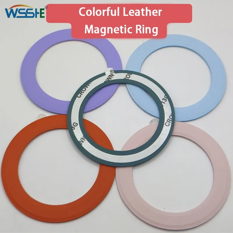 Liquid Silicon Magnetic Ring For Magsafe Universal Metal Sticker Support Wireless Charger Iron Plate Sheet for Magnet Car Holder
