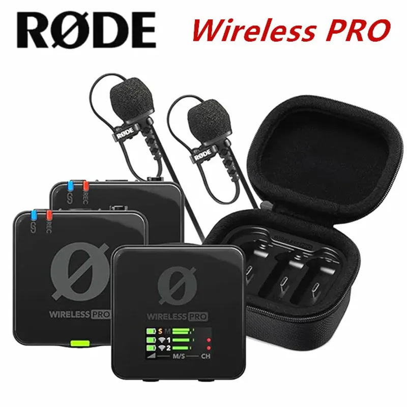 RODE-スマートフォン用ワイヤレスプロマイク,ラベリアクリップ付き 