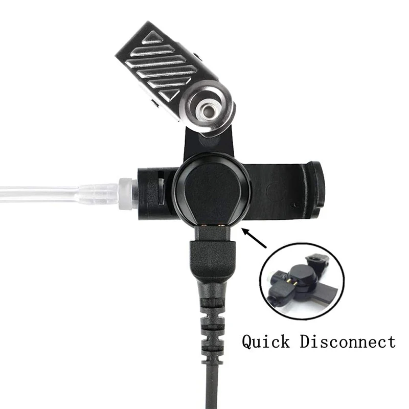 RISENKE Earpiece with Mic and Tube Headset for Motorola Walkie Talkie APX4000,APX6000,APX7000,APX8000,XPR6350,XPR6550,XIR8268