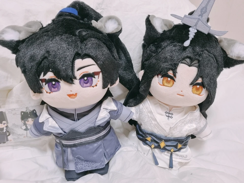 The Husky and His White Cat Shizun Chu Wanning Mo Ran Anime Mascot Costume Plush 20cm Dolls for Cosplay Events Roleplay